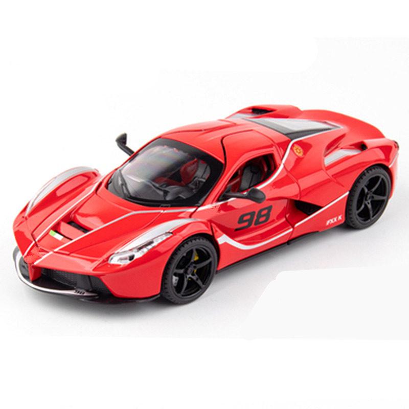 AAYG1 1:24 Laferraris Alloy Sports Car Model Diecasts Metal Toy Racing Vehicles Car Model Simulation Sound Light Collection Kids Gifts