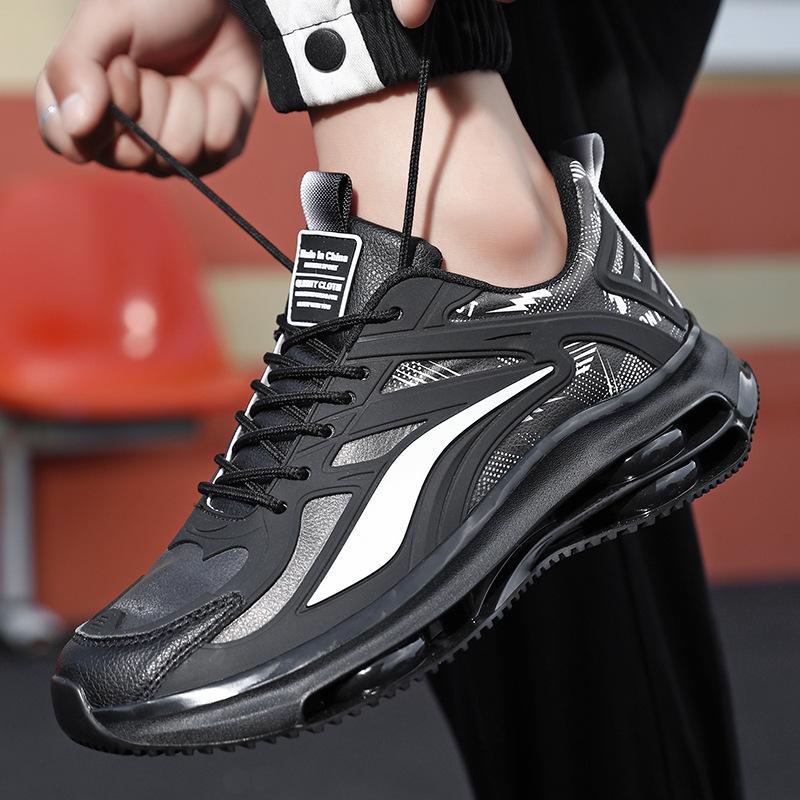 Plus Size Men's Shoes Fashion Casual Leather Baita Tide Shoes Men's Sports Running Shoes Sneaks