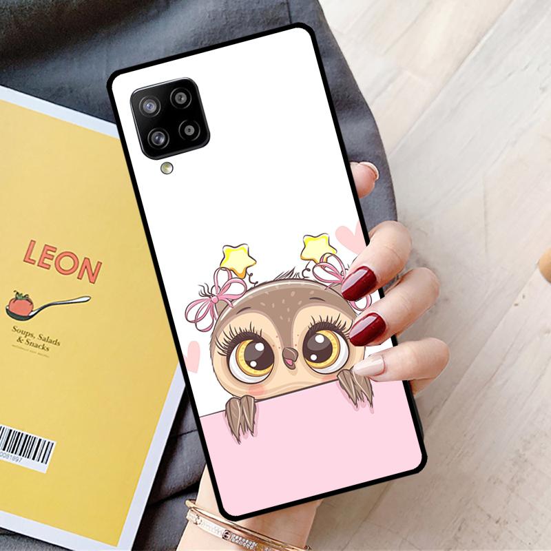 Cute Cartoon Owl For Samsung Galaxy A54 A14 A16 A26 A36 A56 A22 A32 A52 A55 A35 A05 A06 A15 A53 A33 A13 Case