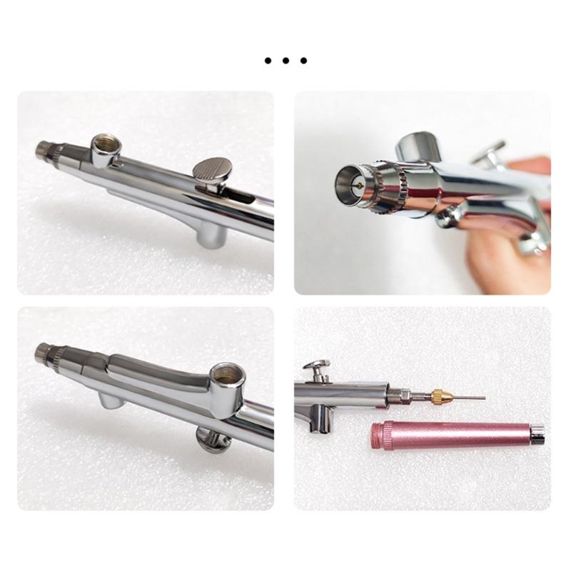 Single Action Airbrush Fluid Cups Quick Remove Air Brush Cap Design Gravity Feed Set for Model Cake Art Nail Art Crafts