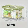Storage Container, 35.1Oz Portable Fresh Food Box with Lid, Transparent Fruit Bento Box, Sealed Fresh-Keeping Box