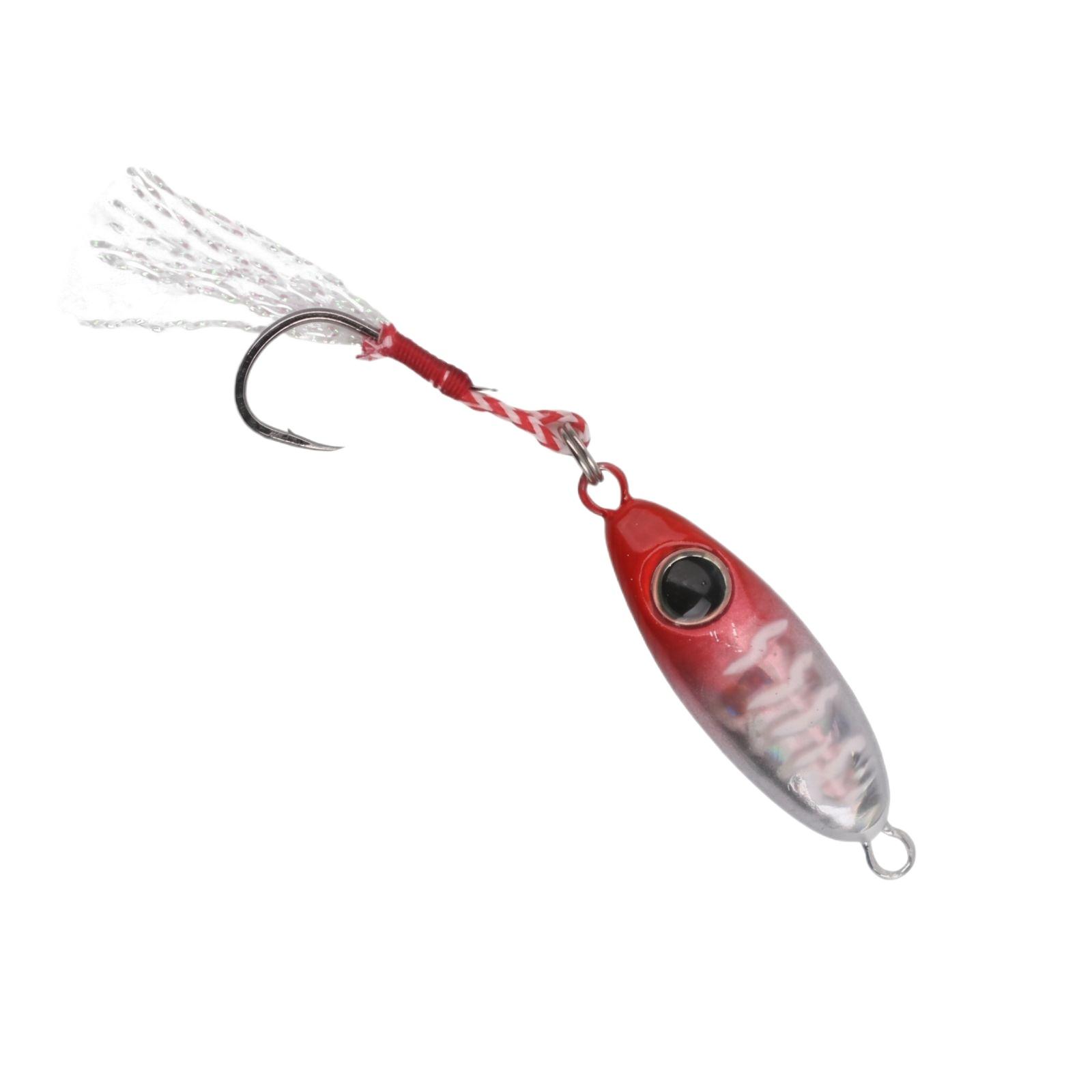 

Metal Jig Fishing Lure Artificial Bait with Treble Hook and Reflective Surface for Long Distance Casting and Saltwater Freshwater Use one size