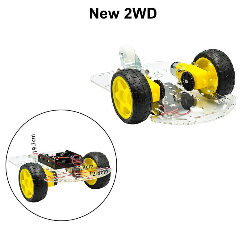 Diy Avoidance Tracking Motor Smart Robot Car Chassis Kit With Speed Encoder Battery Box 2Wd 4Wd Module For Uno R3