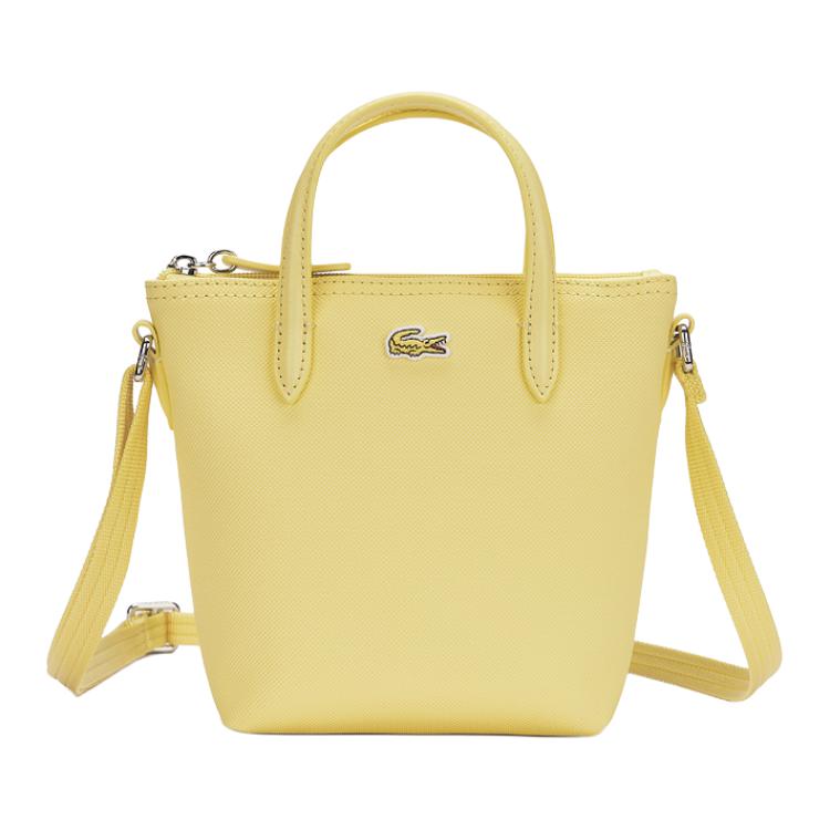 

Lacoste Small Capacity Fashion PVC Shoulder Crossbody Tote Bag Women bags Light-Yellow NF2609PO-E26 Light Yellow,Small