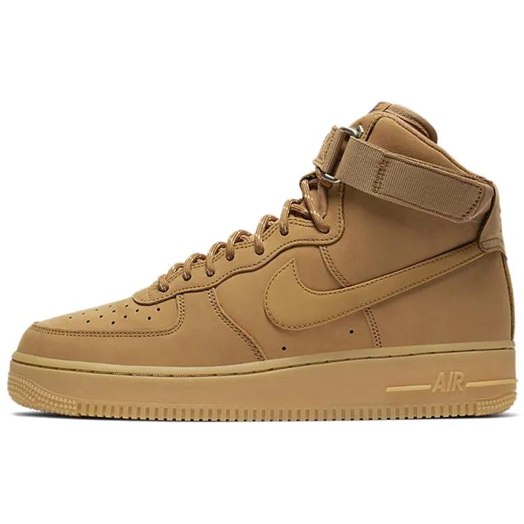 Nike Air Force 1 High 'Flax' 2019 (Unisex) Flax / Wheat / Gum Light Brown / Black Skate Shoes CJ9178 200