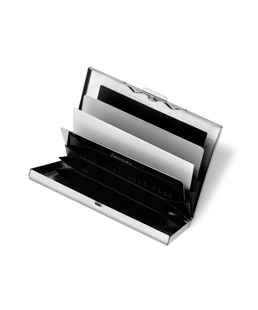 Fennec Metal Accordion Card Case - Silver