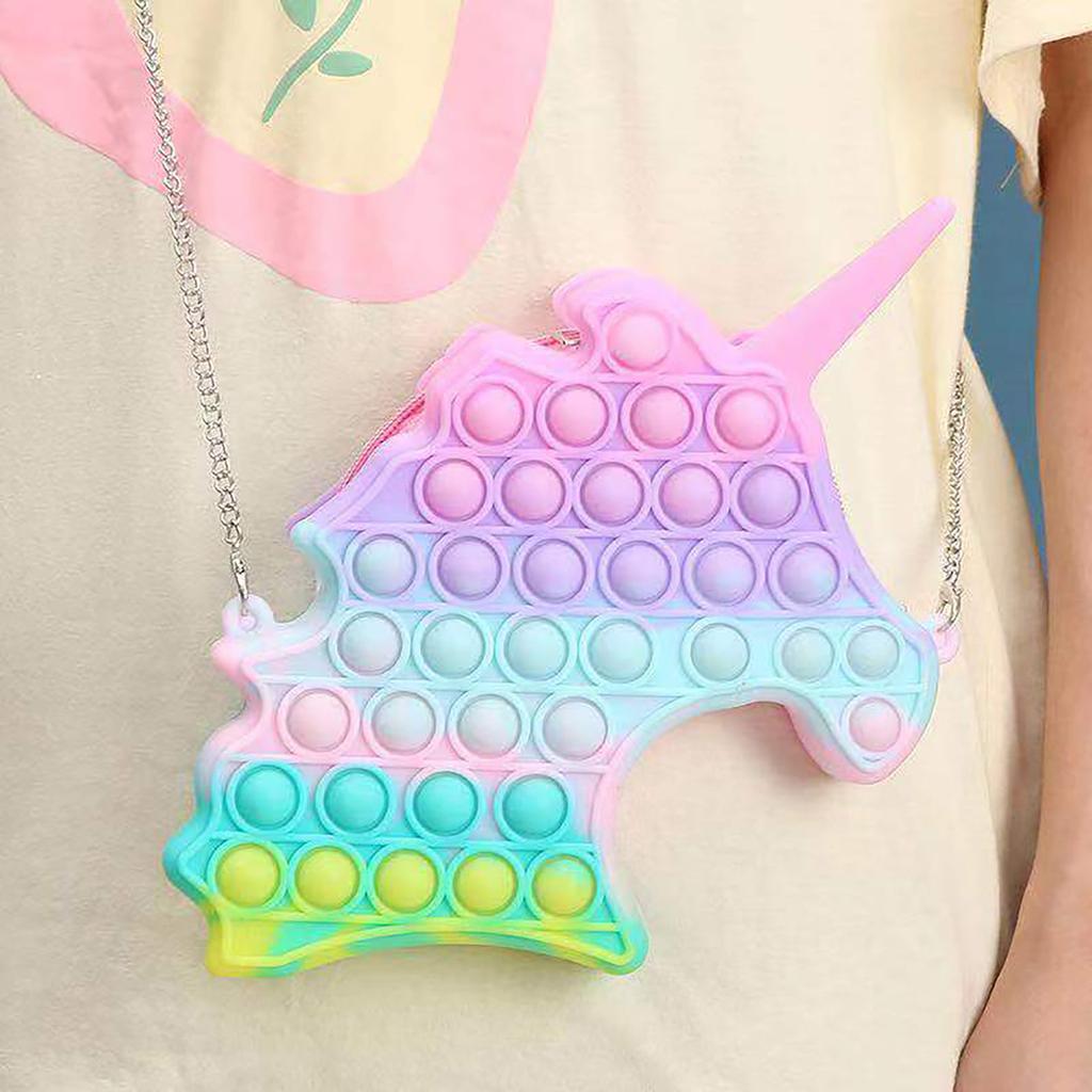 Push Toy Pendel Bag, Bubble Toy Stress Relief Leksaker för vuxna barn