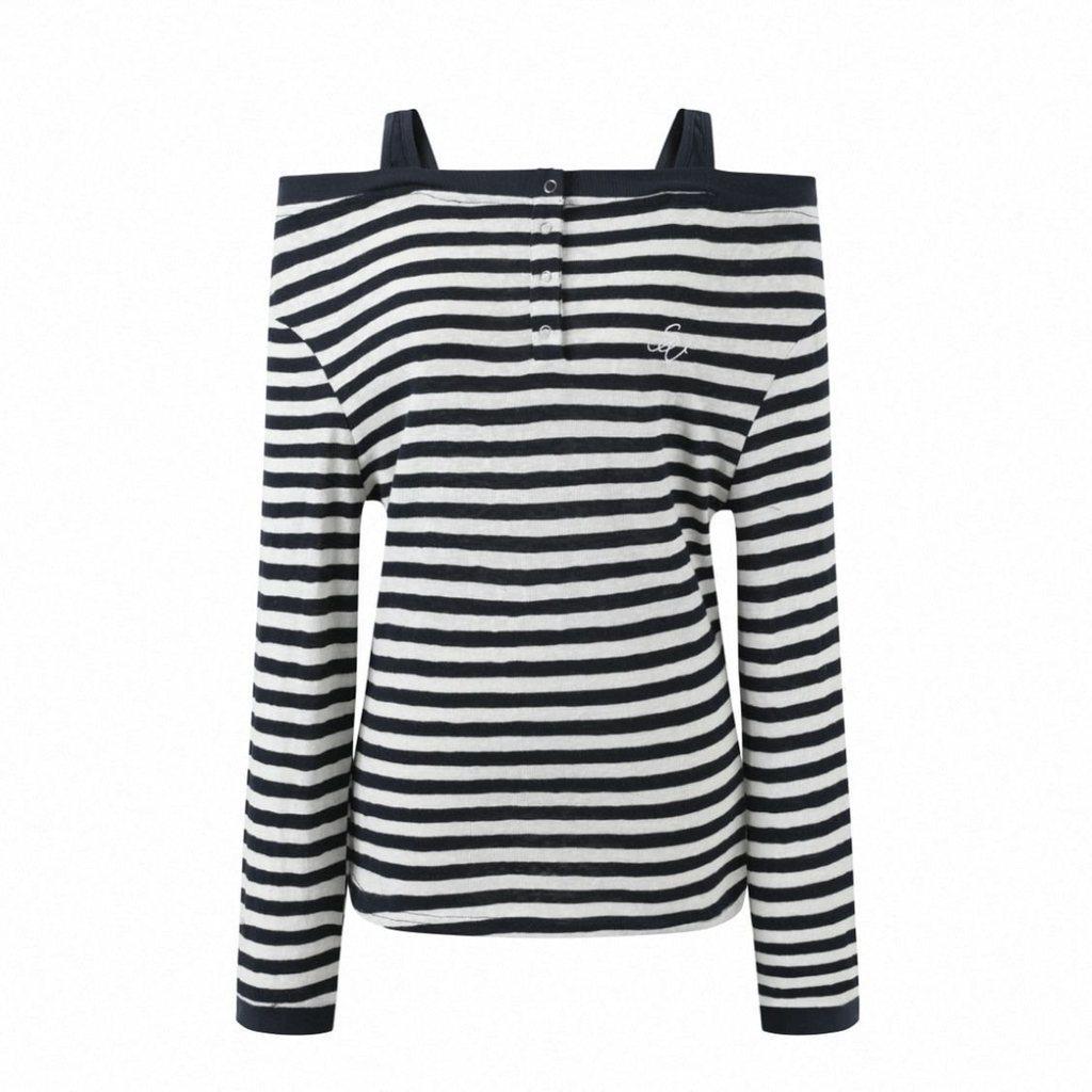 T Shirt Oversize Korean Style Long Sleeve With Embroidery For Women