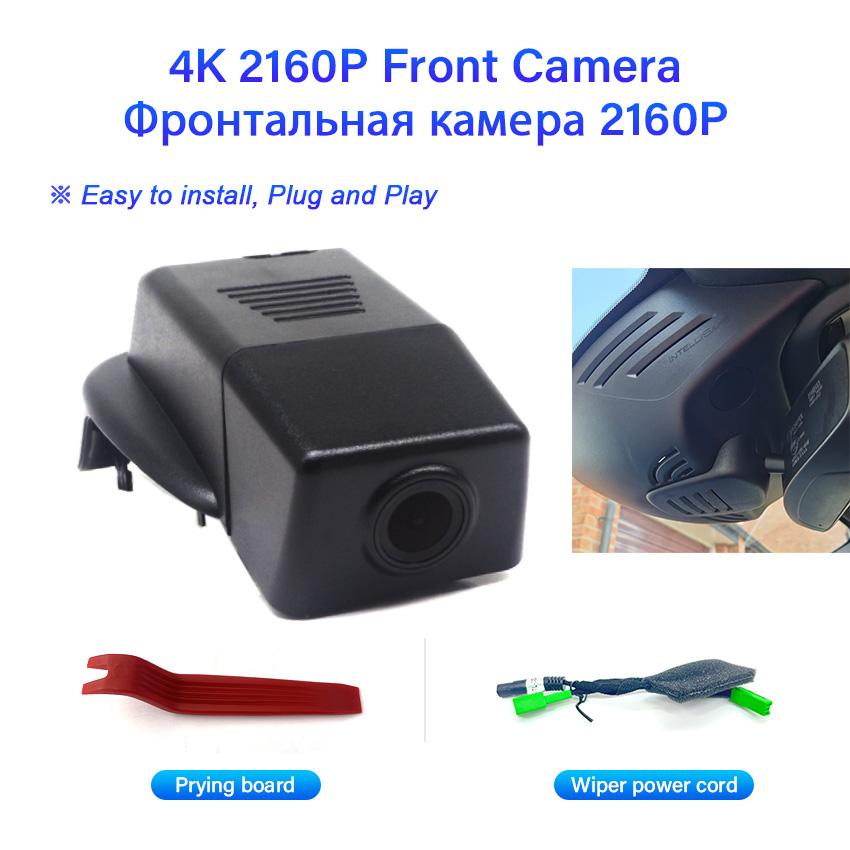 Plug and Play Car DVR WIFI 4K UHD Dash Cam Camera For Volvo V90 Cross Country S90 XC60 D3 T8 2018 2019 2020 2021 Hidden DashCam