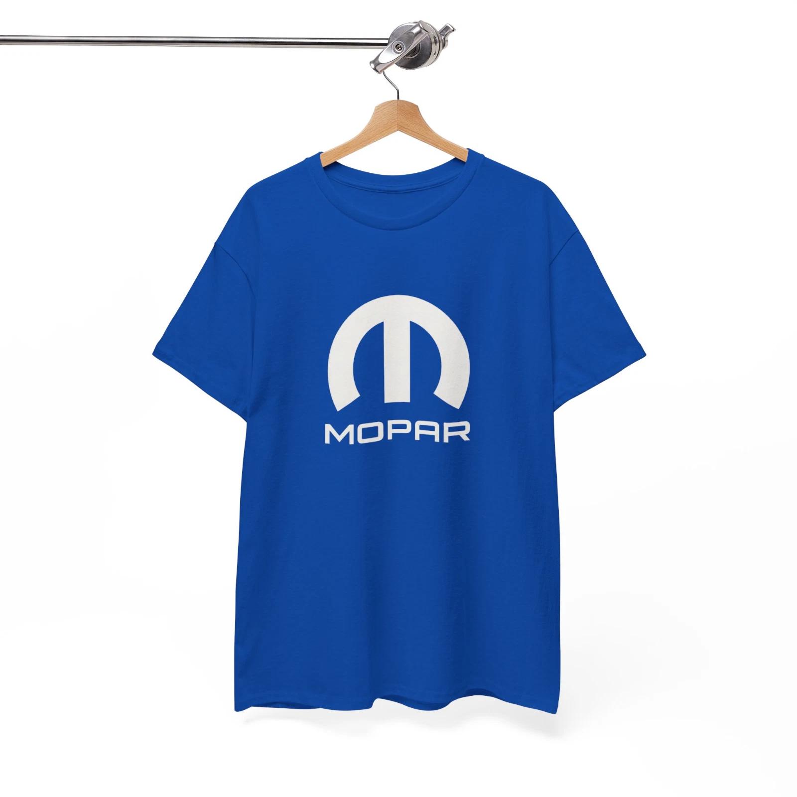 Men s and Women s T-shirts Mopar Blue Cotton Unisex T-Shirt M