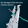 Foldable Crimper Peeler Pliers Electrician Wire Cable Cutter Wire Stripper Tool Multi-Purpose Press Stripper Crimping Plier Blue