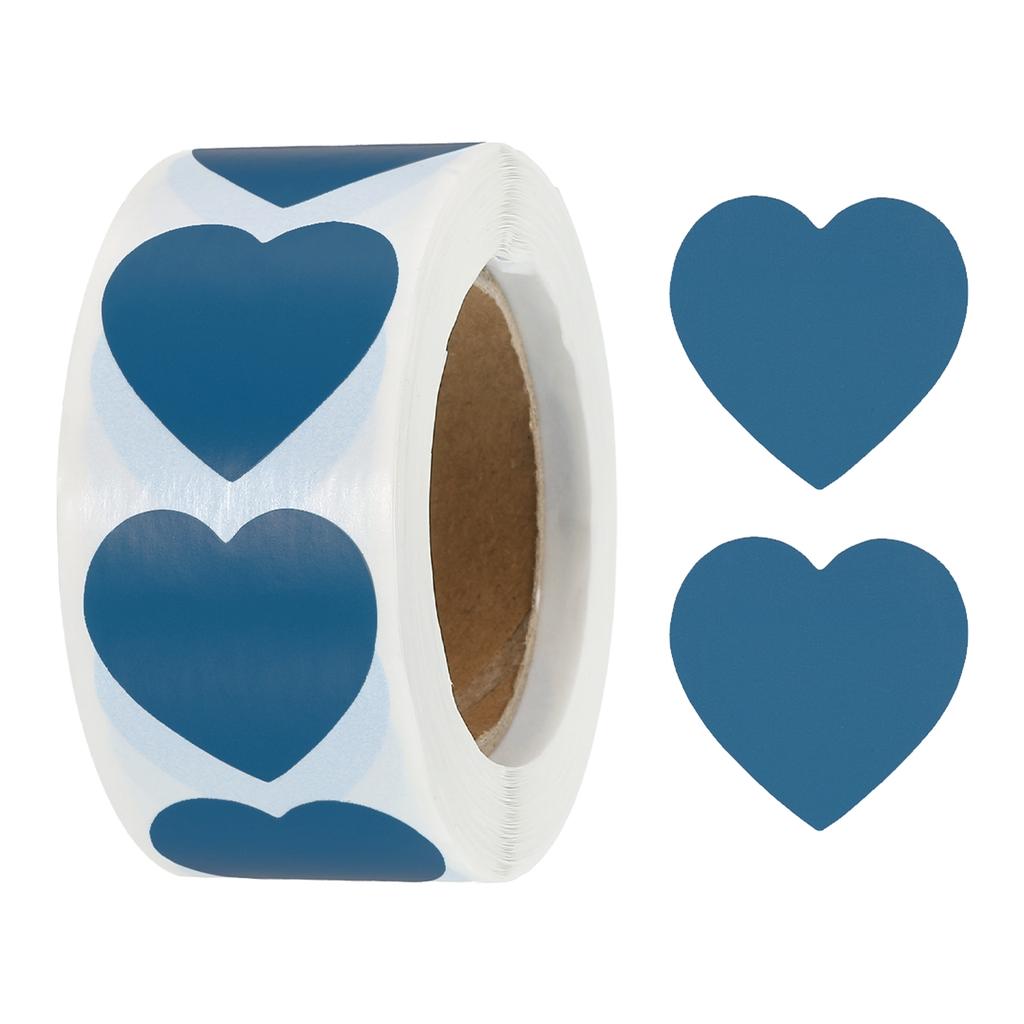 500/1000Pcs Heart Shaped Sticker 1Inch Self-Adhesive Love Label Heart Decorations Stickers for Envelope Valentine Day Wedding