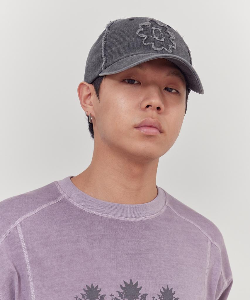 Tonilolenseu Applique Symbol Logo Ball Cap Charcoal