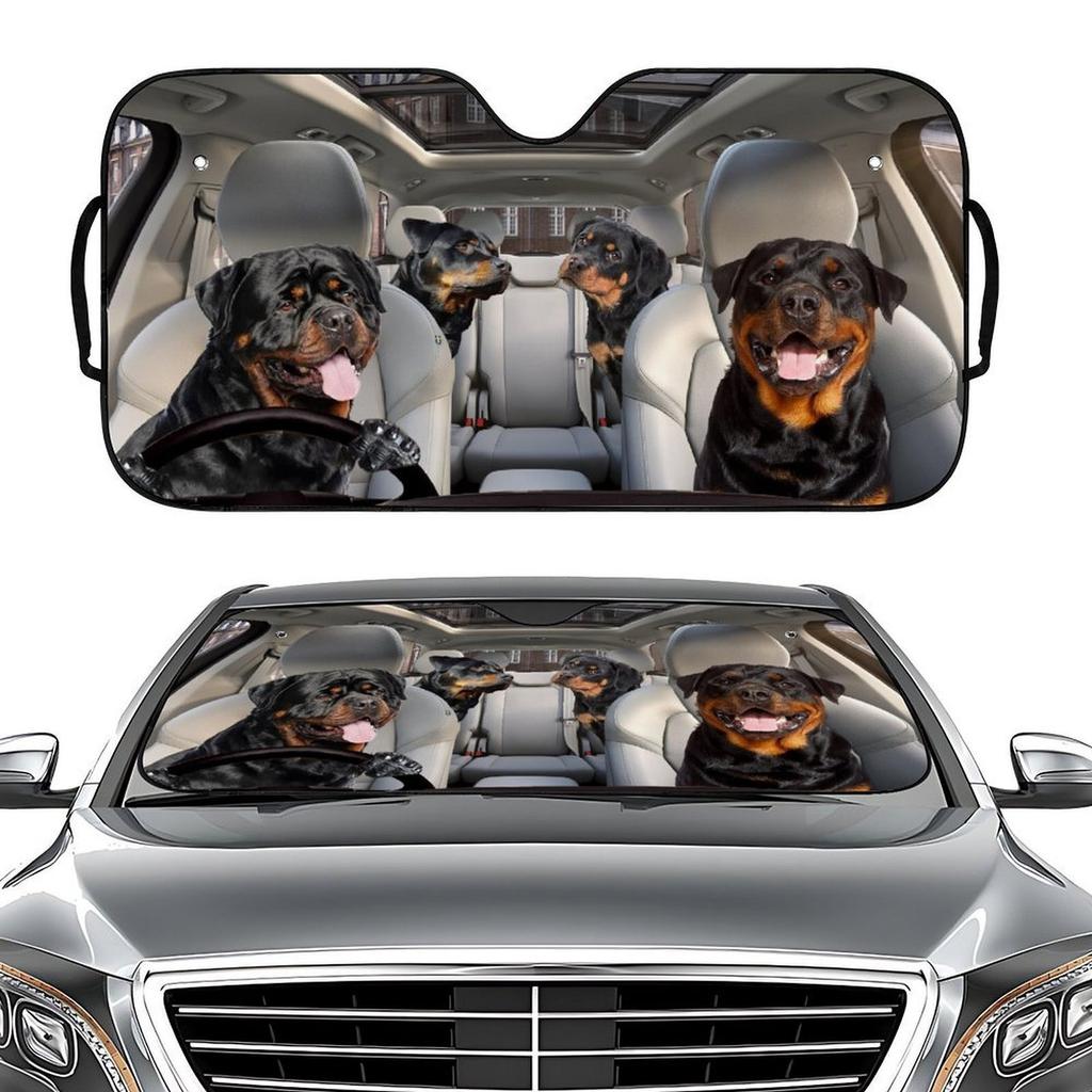 Creative Car Front Windshield Sunshade, Sunshade Folding Sunscreen Insulation Glass Automotive Universal