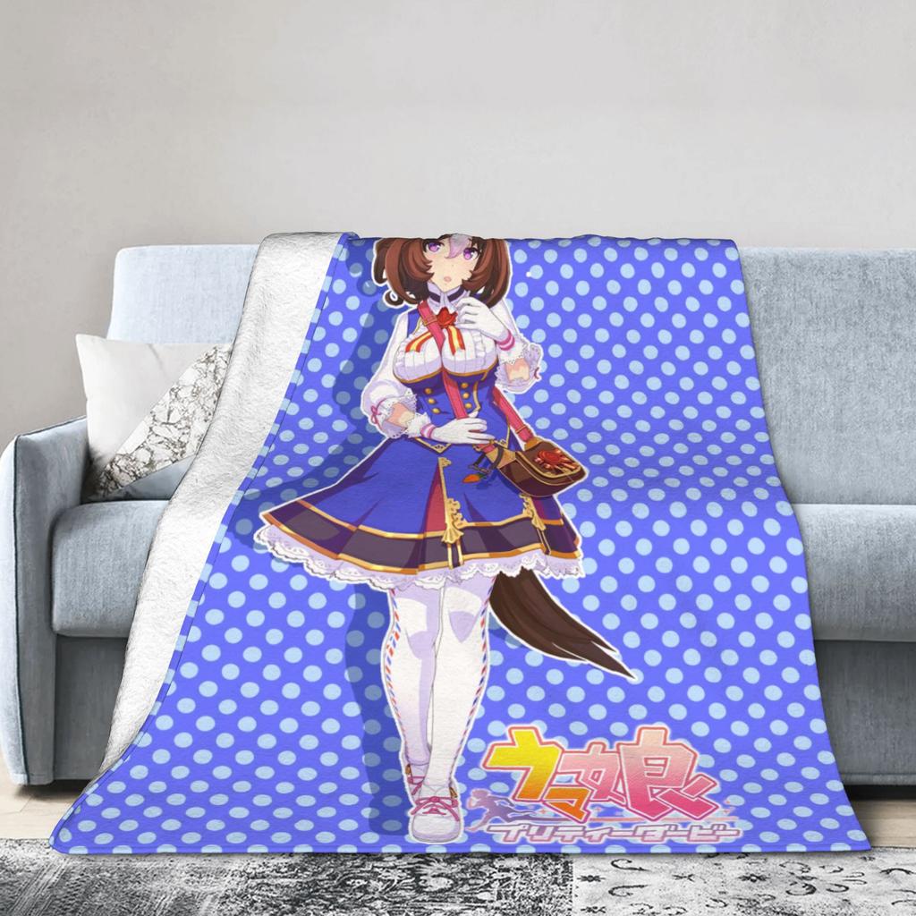 Nakayama Festa UmaMusume Pretty Derby Blankets Quality Soft Warm Throw Blanket Winter Girls Boys Home Decor Print Bedspread