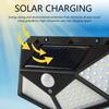 Solar Motion Sensor Wall Light IP65 Waterproof Solar Spotlight Outdoor Floodlight Fence for Patio Garden Pathway Yard