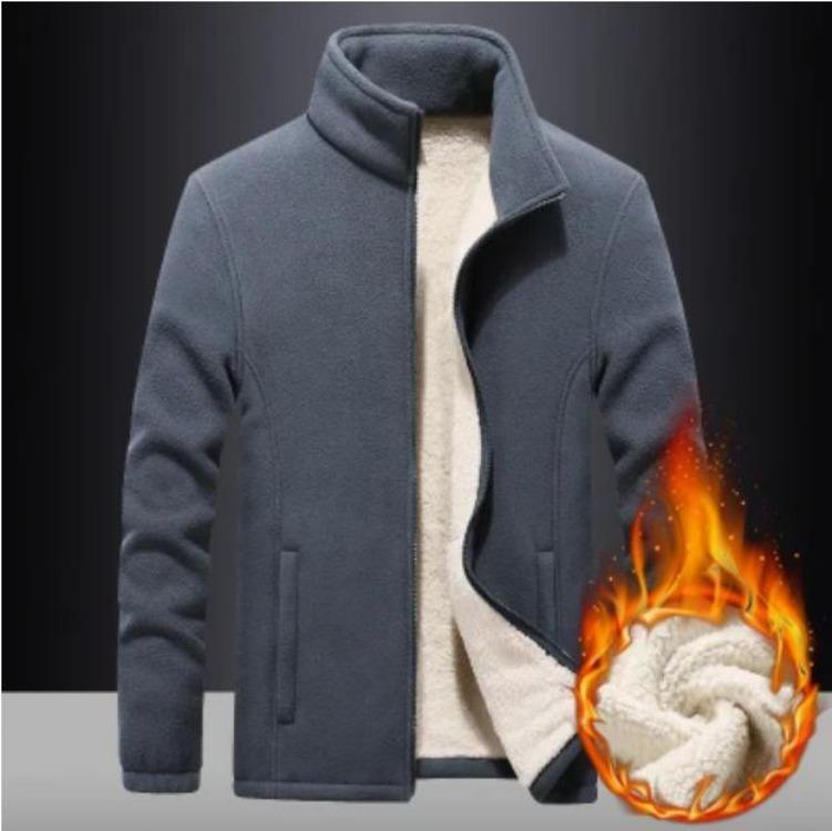 Warm Thicken Fleece Sweatshirt for Men Plus Size 9XL Solid Color Winter Autumn Clothing
