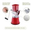 Răzătoare Manuală cu Tambur Rotativ Oțel Inoxidabil Răzătoare Brânză Tăietor Legume Instrument de Feliere Tocător Roșu