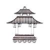 Chinese Pavilion Charm Connectors Character Animal Ethnic Style Findings For DIY Jewelry