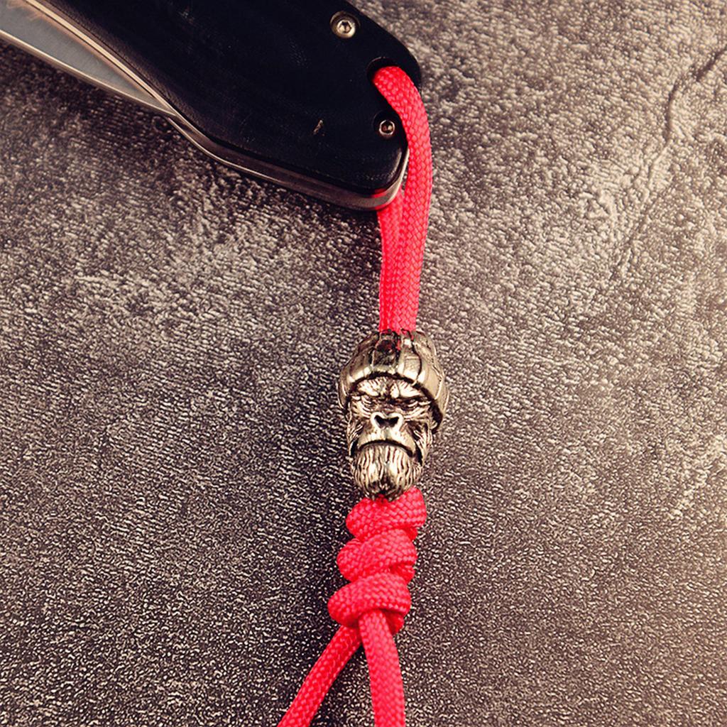 Handmade Brass Gorillas Pendant with Woolen Hat Keychain Accessories Jewelry Making Component for Fashion Enthusiasts