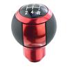 Abfer Round Shift Car Gear Stick Shifter Fits Most Manual Vehicles and Trucks Knob, 5-Speed Handle, (Red)