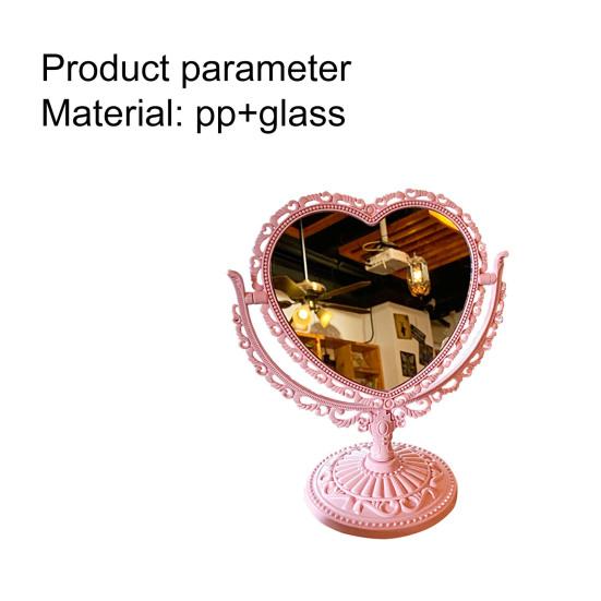 Kosmetické zrcátko Funkční Odolný Typ psacího stolu Starožitný Vintage Zrcadlo na make-up v evropském stylu Desktop Makeup Mirror for Makeup