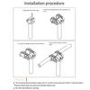 Folding Bicycle Double Stem Aluminum Alloy Bicycle Suspension Stem Shock Absorbing Cycling Double Stem for Folding Bike