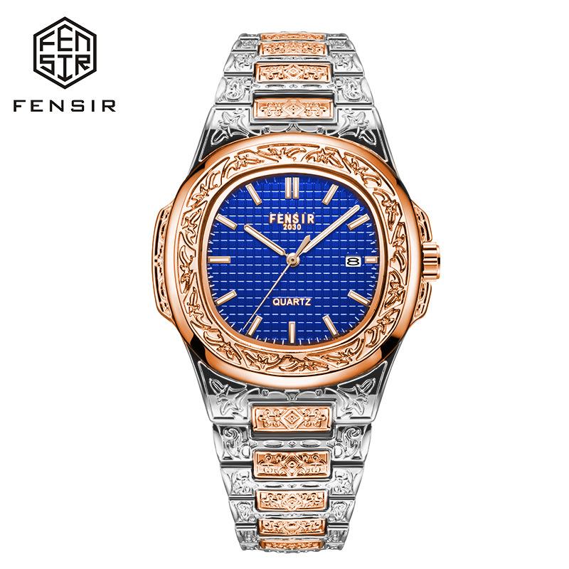 Luxus Herren Armbanduhr Leuchtend Wasserdicht Datum Herrenuhr Edelstahl Herren Quarzuhren Lässige Herrenuhr