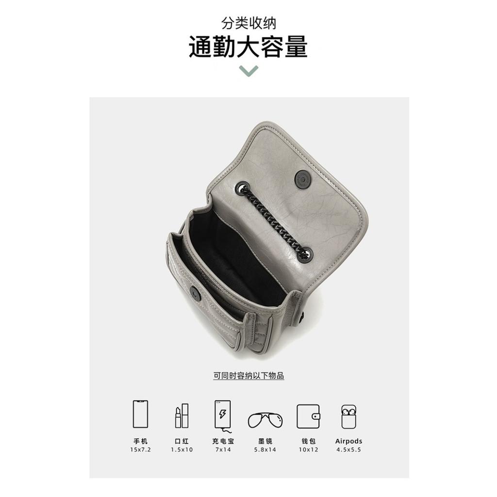 Top layer cowhide bag women's fashion chain messenger bag small summer leather women's bag shoulder crossbody bag