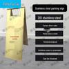 Stainless Steel A-Frame Warning & Parking Sign