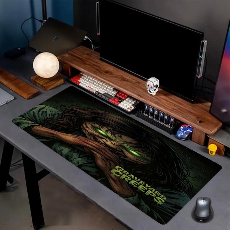 Chucky Print Mouse Pad, Anti‑Slip Desktop keyboard Mat, for PC Laptop Gaming Working Daily Use, Cool Festival Surprise Gift