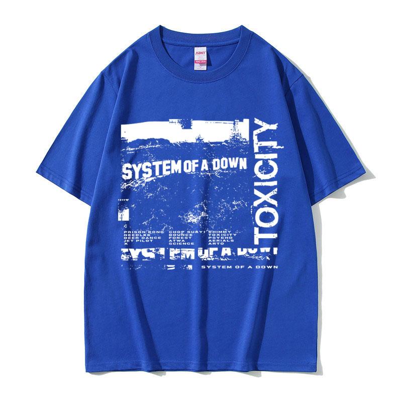 System Of A Down Toxicity Album Grafik T-Shirt Unisex Damen Gothic Rock Oversized Streetwear Unisexs 90er Alternative Metal T-Shirts