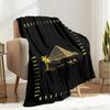 1PC Egyptian theme printed blanket, all season lightweight home office outdoor nap multifunctional blanket A6
