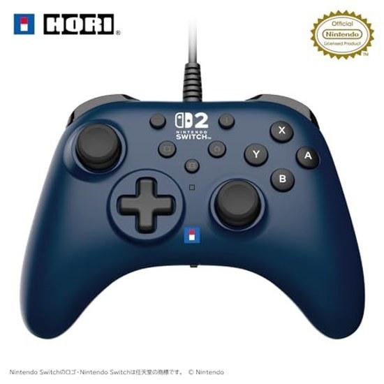Producto con Licencia Nintendo Hori Pad TURBO Switch 2 Azul Compatible con 2Switch Función de Disparo Rápido y Mantener Incluida