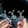 UV Plating Long Ears Rabbit Decorative Ornaments Home Desktop Computer Decorative Ornaments Home Decorative Rabbit