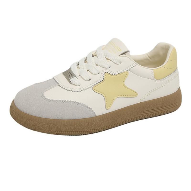 

Fashion Designer Original Women Sneakers 2025 New Spring Comfortable Soft Flat Shoes Men s Sneakers Breathable Skateboarding Loafers 35 жёлтый