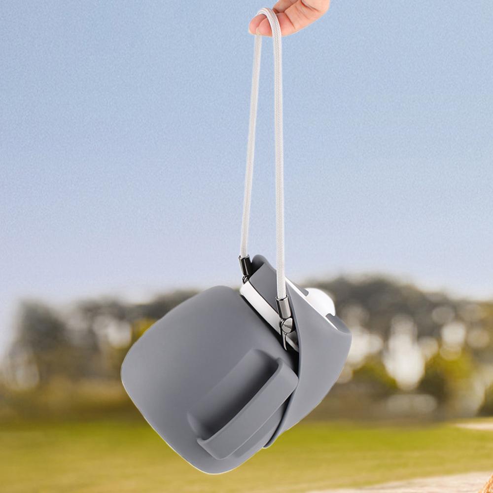 Water Bottle For Dogs 800ml Foldable Leakproof Water Dispenser Bowl For Puppy Pet Drinking Feeder With Lanyard For Small Medium