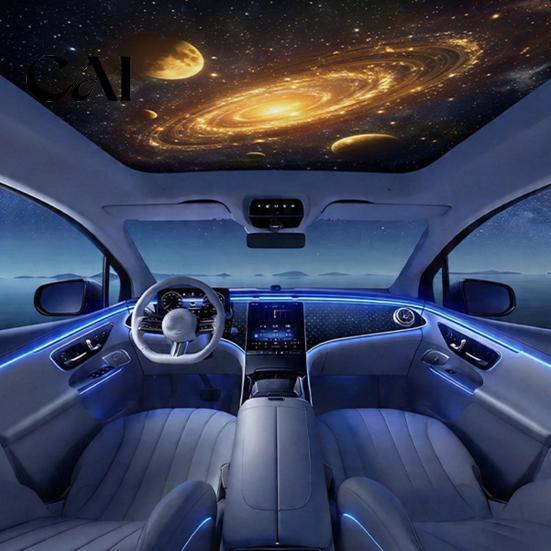 Interior Car Decoration Accessories USB Starry Sky Projection Lamp, Manual Focus Projector Light, Night Light for Vehicle Ambient Room, Romantic