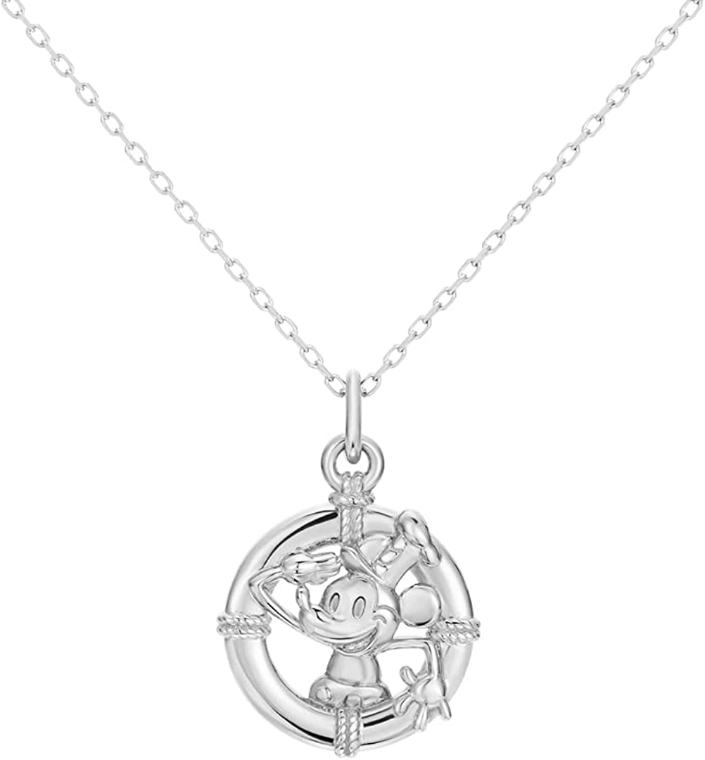 

Disney Necklace Disney100 limited Necklace Platinum 950 Accessories Jewelry Popular Present Gift [Keiuno] Mickey Mouse / -Steamboat Willie- /