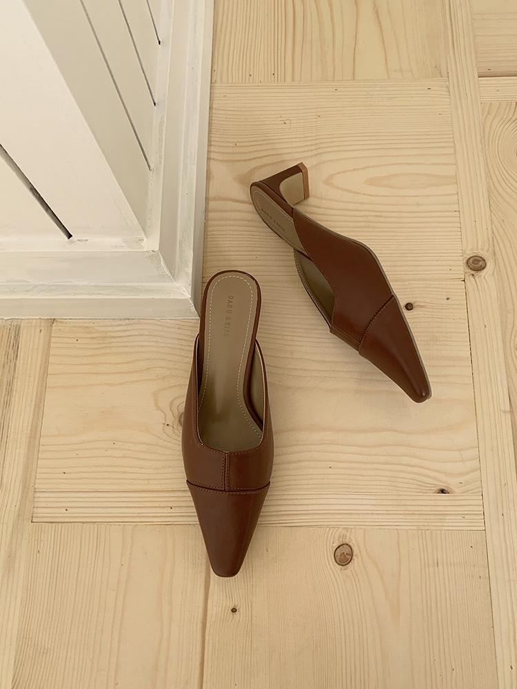 Fashion Muller Slippers Women Pumps Slip On Elegant Outdoor Slippers Spring Summer New Concise Casual Working Shoes Woman New Arrival