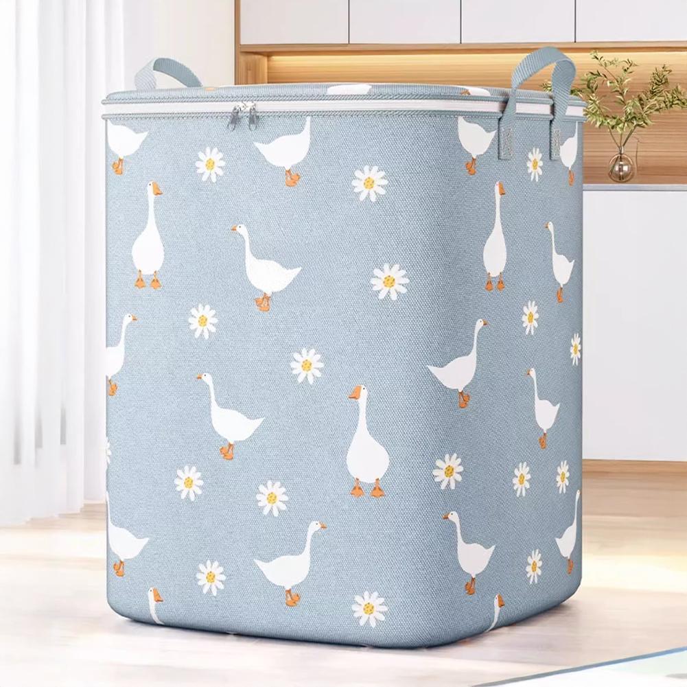 Zusammenfaltbare Kleideraufbewahrungstasche Großes Fassungsvermögen Tragbarer Schlafzimmer-Organizer Faltbare Staubdichte Steppdecke Reißverschlusstasche Saisonale Umzugsaufbewahrung