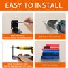 2 Pcs Bookshelves with Screws Great Load Bearing Anti-slip Invisible Stable Bathroom Living Room Ornament