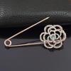 Korean Fashion Diamond Inlaid Rose Brooch Lapel Pin - Versatile and Exquisite Corsage Accessory