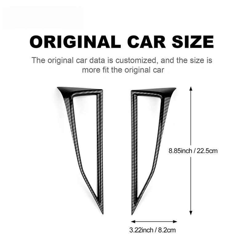 ABS Carbon Fiber Sticker For Subaru Crosstrek 2024 Impreza 2024 Car Interior Trim Central Control Air Outlet Cover Accessories.