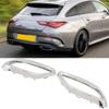 1 Pair Exhaust Tip Cover Trims 1184920200 Left Right Replacement For   CLA‑Class C118  ‑Line 2020 To 2024