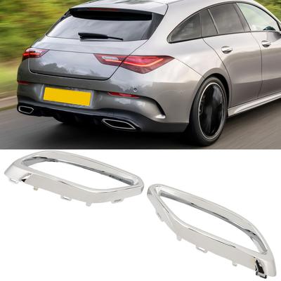1 Pair Exhaust Tip Cover Trims 1184920200 Left Right Replacement For   CLA‑Class C118  ‑Line 2020 To 2024
