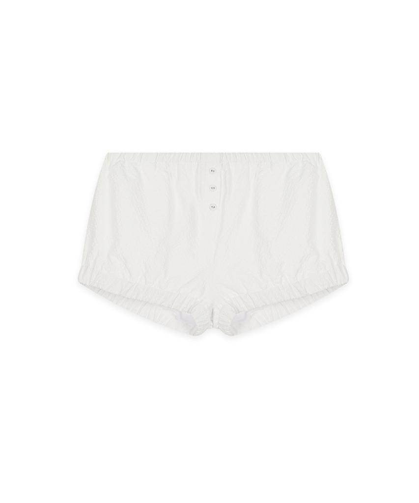 SINOON Shirring Shorts (White)