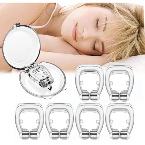 

6-Piece Anti-Snoring Device Set, Snoring Prevention Nose Clips, Anti-Snoring Device, Snoring Improvement Device, Nostril Widening Device, Nasal Breath