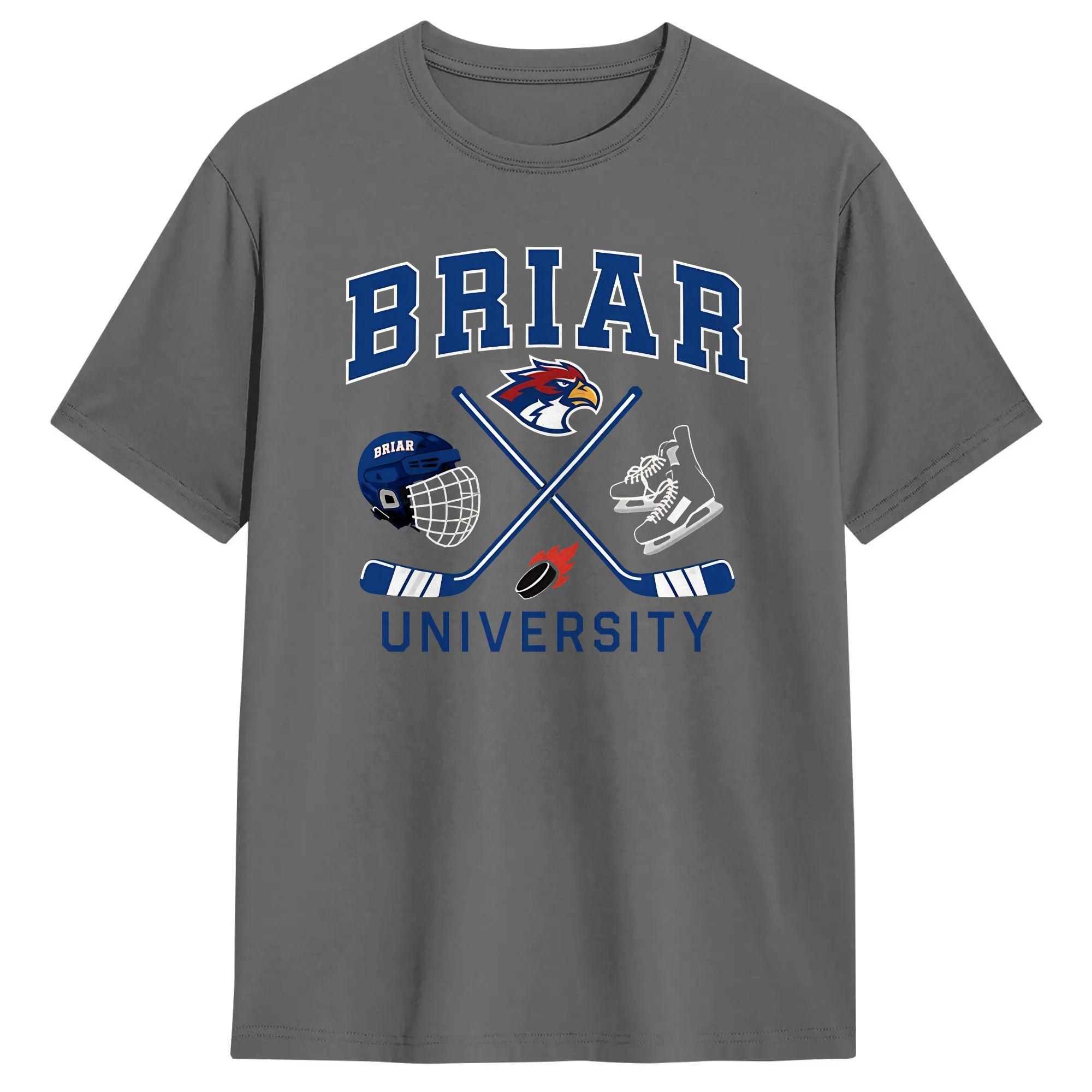 Off CampusBriar U Briar University Hockey Romance Hawks Hockey Team T-Shirt Beach T Shirts Cotton Trendy Cool Tee Shirt for Men 4XL