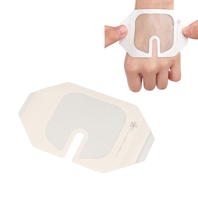 5PCS Octagonal PU Invisible Fitting Fixation Application Transparent Visual Retained Waterproof Dressing Plaster Patch